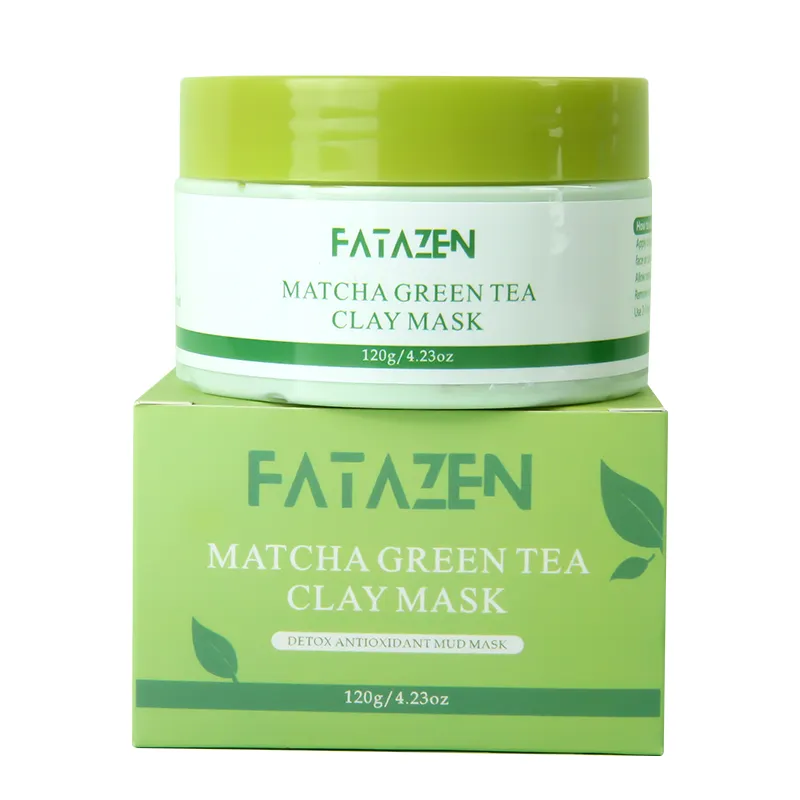 Private Label Natural Deep Cleansing Face Care Matcha Green Tea Clay Mask Herbal Skincare Fade Dark Spots Mud Mask Facial Mask