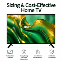 Produsen Menerima Pesanan TV Pintar Kustom 32 40 43 50 55 65 Inch LED TV Dengan Android WiFi Dengan Bingkai Gaya 32 Inch