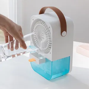 Summer air cooler fan Desktop spray fan household water cooled air conditioning fan summer cooling humidifier