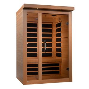Sauna infrarouge en bois massif ODM et OEM, Mini salle de sauna sec pour 2 personnes - Product Image 3