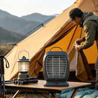 Lampe anti-moustiques USB CHIKO, tue-insectes portable avec UV-LED, grille 1KV, purificateur d'air et lumière à 3 niveaux