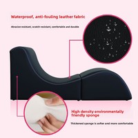 Chaise longue de chambre moderne en acacia, canapé romantique polyvalent en forme de S, fauteuil inclinable pour couples, lit de plaisir pour hôtel