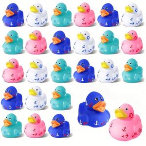 Colorful Plastic Stress-Relief Squeaky Yellow Duck Toy for Children's <b>Bathing</b> Wholesale Summer Series Cruise Design - Product Image 1