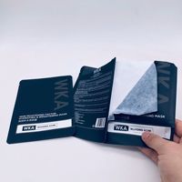 Sac d'emballage cosmétique pour la vente au détail et en gros, non tissé, doublé de feuille métallisée, écologique, non toxique, résistant à l'humidité et 100% recyclable, pochette pour masque