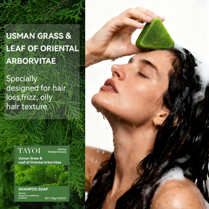 Champú de Hierba Usman para Fortalecer el Cabello Naturalmente, Jabón en Barra Revitalizante para el Cuero Cabelludo, Jabón para el Crecimiento del Cabello Sin Químicos - Product Image 2