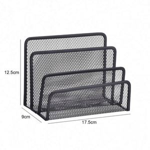 One Stop Shopping Wholesale Metal Mesh Desk Organizer <b>Storage</b> Pen Holder Multi-function <b>File</b> Tray - Product Image 4