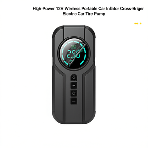 Inflador de Neumáticos Portátil para Auto Cross-Briger de 12V con Manómetro Digital, Inflador Eléctrico para Autos MPV - Product Image 1