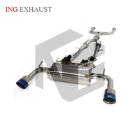 ING SUS304 Échappement arrière à soupapes pour Nissan 370Z VQ37VHR 3.7L V6 2009-2020 |   Échappement double à embout bleu brûlé en gros