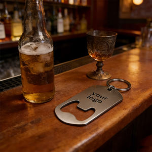 Porte-clés Anime en gros, décapsuleur en acier inoxydable, porte-clés personnalisé avec logo - Product Image 4