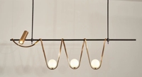 Pendentif en aluminium pour décoration intérieure, nouveau style, lustre de plafond à led, télécommande à intensité réglable