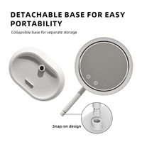 Vente flash - Miroir de maquillage de bureau à écran tactile rotatif à 90 degrés avec éclairage LED pour routine beauté