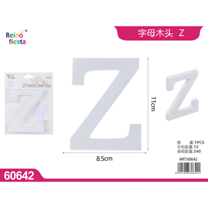 Fourniture en vrac Art populaire décoratif lettre en bois Z peint modèle modèle pour artisanat décor à la maison jouets éducatifs - Product Image 1