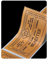 Étiquettes adhésives double face en papier synthétique multicouche imprimées sur mesure de haute qualité pour le marquage des cartons, impression rotative huit couleurs