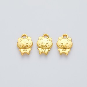 Colgante de Lechón de Pie, Adorable Animal de Granja, de Aleación en Tono Plata Antigua y Dorado, para Regalo de Año Nuevo Lunar - Product Image 2