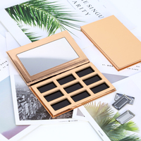 Emballage de palette cosmétique en gros Firstsail Mini emballage de palette de fard à paupières magnétique vide de logo personnalisé en PVC