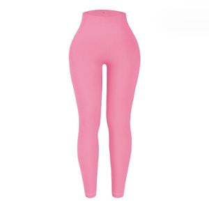 <span class=keywords><strong>Collezione</strong></span> di Colori Tan Più Popolari, Leggings Sportivi Aderenti in Jersey a Coste, Leggings da Palestra Senza Cuciture per Donne - Product Image 4