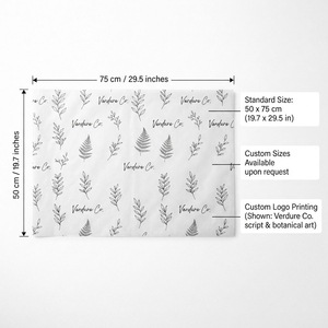 Serviettes en papier personnalisées imprimées, blanches et dorées, à motifs géométriques, pour la décoration de table et les événements - Product Image 4