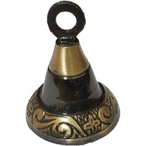 PARIJAT HANDICRAFT's Lot 10 Indian Vintage Style Brass <b>Bells</b> Assorted Cow Elephant <b>Bell</b> Decor for Garden Ornament <b>Small</b> Brass - Product Image 2