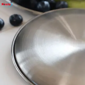 レストランステンレス鋼カスタムサービングピザトレイプレート皿用食品グレード金属プレート