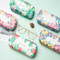 Étui à lunettes rigide personnalisé avec logo, motif floral imprimé numériquement, par Blue Feather Bestpackaging, pour lunettes de lecture