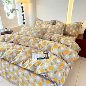 Double Gauze Bedding Set 3pcs 4pcs <strong>Boho</strong> Duvet Cover Vintage Floral Bedsheet Set Bed Linen Microfiber US/<strong>UK</strong> Bed Set Home&amp;Hotel - Product Image 4