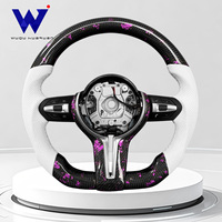 Convient pour BMW F1M3 M4 M5 M6 F10 F15 F20 F22 F25 F30 F31 F32 F36 F80 F81 E70 E90 X1 X3 X4 X5, fibre de carbone forgée florale violette