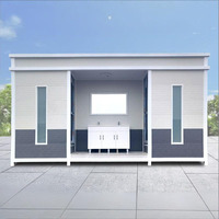 Toilettes préfabriquées publiques prêtes à l'emploi, modulaires, mobiles, en panneaux sandwich, pour les chantiers de construction