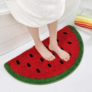 Cherry Cute <strong>Bath</strong> Carpet <strong>Funky</strong> Bathroom <strong>Mats</strong> Non Slip Cute Fruit Shaped Super Soft Doormat Irregular Shape Rugs - Product Image 2