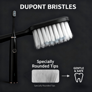 Электрическая зубная щетка для взрослых с ультразвуковой вибрацией, 41000 вибраций в минуту, мягкая щетина, беспроводная зарядка, 30 дней автономной работы, IPX7 - Product Image 4