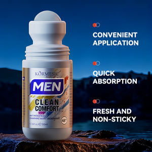 Déodorant anti-transpirant KORMESIC 50 ml pour <span class=keywords><strong>homme</strong></span>, parfum Clean Comfort Charming, protection 48h, marque privée, OEM personnalisé - Product Image 5