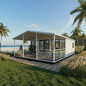 Casa Contenedor Prefabricada de 3 Dormitorios con Paneles Sándwich Transpirables, Diseño Moderno, Oficina Móvil, Apartamento, Taller, Sala de Estar - Product Image 1