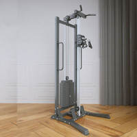 Station de musculation multifonctionnelle pour la maison, machine à tractions dorsales, à rames basses et à croisement de câbles avec pile de poids de 75 kg, entraînement complet du corps