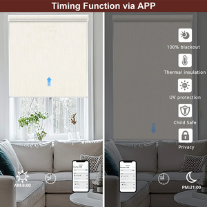 Persianas Enrollables Motorizadas Inteligentes Personalizadas, <span class=keywords><strong>Cortinas</strong></span> y Contraventanas, Persianas Opacas para Ventanas - Product Image 4