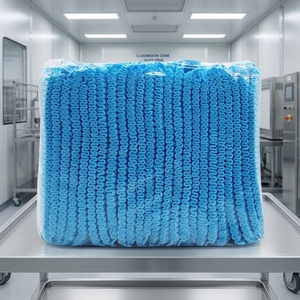 Meilleures ventes : Bonnet <span class=keywords><strong>jetable</strong></span> à rayures, élastique, en non-tissé, pour le personnel de cuisine - Product Image 2