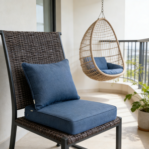 Waterproof Woven Back Cushion &amp; Seat Pad Suitable for Outdoor Patios Bedrooms Living Rooms <strong>Gardens</strong> Ideal for All-Seasons - Product Image 1