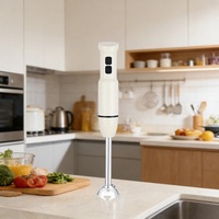 Mixeur Plongeant Électrique Portable 400W en Acier Inoxydable pour Usage Domestique