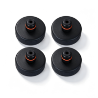 Kit de 4 patins de levage en caoutchouc pour Tesla Model 3/Y/S/X avec étui de rangement noir