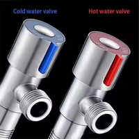 Vanne d'angle de toilette moderne en acier inoxydable 304 de haute qualité HLK pour le contrôle de l'eau chaude froide Installation facile Entrée de chauffe-eau