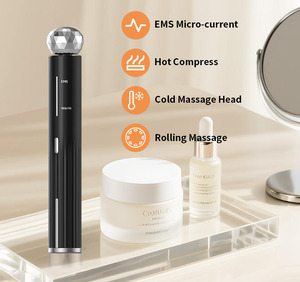 Masseur oculaire rechargeable EMS à micro-courant et chaleur, pour le soin de la peau des yeux, anti-rides et cernes - Product Image 1