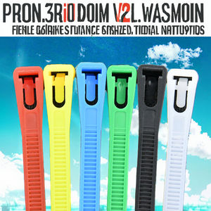 XG 5x200 Bridas de nailon reutilizables y liberables de 4.8mm*200mm - Temperatura de trabajo de -40~+120°C Rojo/Amarillo/Azul/Verde/Negro/Blanco Varios - Product Image 3