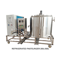Yaourt de laiterie de petite échelle de style de réfrigération 30l-300l faisant la machine de pasteurisation de lait