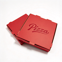 SP5071 Vente en gros de boîtes à pizza en carton ondulé personnalisées avec logo imprimé, 7, 9, 10, 12, 14, 16 pouces, pour la livraison de pizzas aux restaurants