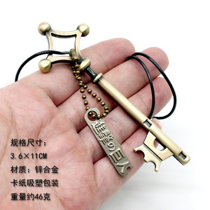 Kalung liontin logam paduan <span class=keywords><strong>Attack</strong></span> on <span class=keywords><strong>Titan</strong></span> desain baru dengan kalung Aksesori Perhiasan Cosplay Prop kalung Anime bentuk kunci logam - Product Image 3