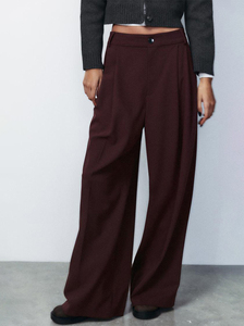 <span class=keywords><strong>Pantaloni</strong></span> <span class=keywords><strong>da</strong></span> lavoro a vita bassa <span class=keywords><strong>pantaloni</strong></span> <span class=keywords><strong>da</strong></span> lavoro a gamba larga 2025 personalizzati con drappeggio fluido su misura per <span class=keywords><strong>ufficio</strong></span> <span class=keywords><strong>pantaloni</strong></span> <span class=keywords><strong>da</strong></span> lavoro pieghettati per pendolari - Product Image 6