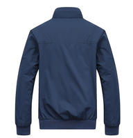 Chaqueta de Motociclista para Hombre, Nueva Moda Otoñal, Color Sólido, Resistente al Viento, Ecológica, con Cierre, Tejido de Spandex/Poliéster