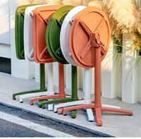 Ensemble table et chaise pliables en alliage d'aluminium de luxe léger pour l'extérieur, 1 place, mobilier d'extérieur pour cour, jardin, balcon