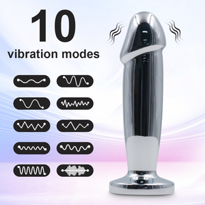 Juguetes Sexuales Anales de Acero Inoxidable al por Mayor, con 10 Funciones de Vibración, para Agrandar el Ano, Tapón Anal para Hombres <span class=keywords><strong>Gay</strong></span> - Product Image 4