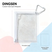 Pochette à bijoux en PVC refermable personnalisée avec trous de suspension et paillettes fines pour bracelets, boucles d'oreilles, bagues et pierres précieuses