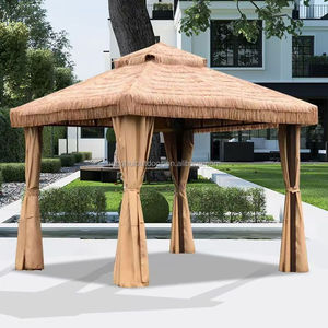 Gazebo <span class=keywords><strong>de</strong></span> jardin en paille 3x3m, tente <span class=keywords><strong>de</strong></span> plage en paille, gazebo avec structure métallique, 10x10 pieds, <span class=keywords><strong>pavillon</strong></span> <span class=keywords><strong>de</strong></span> jardin en chaume à vendre - Product Image 1