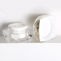 Conteneur en acrylique pour soins de la peau de 5 g et 10 g avec décoration personnalisée pour crème, baume et marques cosmétiques